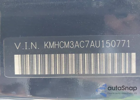 2010 Hyundai Accent Gs from USA, damaged, VIN KMHCM3AC7AU150771